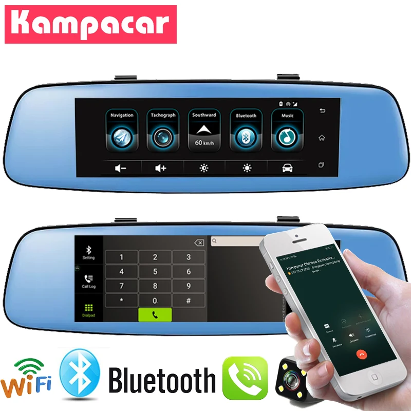 Kampacar Video Registrator For Car Dash Camera Bluetooth 8 Inch Car Dvr Touch The Rear View Mirror Android 3G GPS Navigation DVR
Kampacar Video Registrator For Car Dash Camera Bluetooth 8 Inch Car Dvr Touch The Rear View Mirror Android 3G GPS Navigation DVR