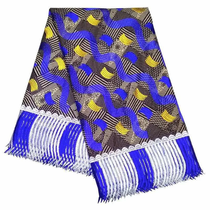 Latest Blue African Wax Lace Fabrics 6 Yards 100% Cotton Guipure Lace 2018 Embroidered African Ankara Wax Fabric For Party Dress
Latest Blue African Wax Lace Fabrics 6 Yards 100% Cotton Guipure Lace 2018 Embroidered African Ankara Wax Fabric For Party Dress