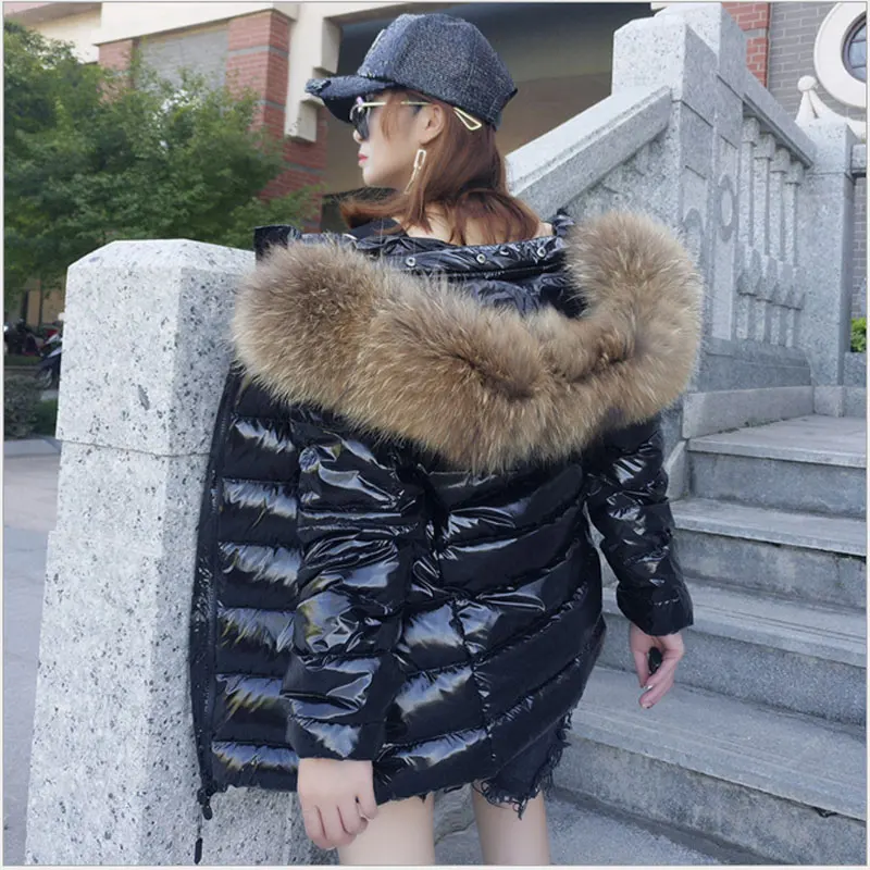 Women Winter Fashion Large Natural Raccoon Fur Hooded Split Thick Warm Parkas Jackets Female Casual Black Coats Jaqueta Feminina
Women Winter Fashion Large Natural Raccoon Fur Hooded Split Thick Warm Parkas Jackets Female Casual Black Coats Jaqueta Feminina