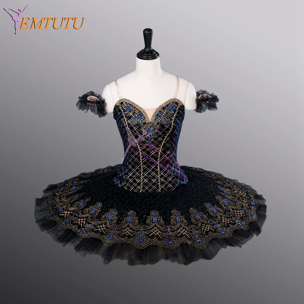 Women professional ballet tutu Black Swan Tutus competition ballerina ballet stage costume Concert Performance pancake tutus
Women professional ballet tutu Black Swan Tutus competition ballerina ballet stage costume Concert Performance pancake tutus