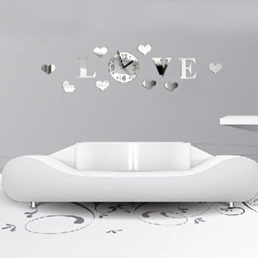 Home Decor Hot DIY 3D Home Modern Decoration Crystal Mirror Living Room "Love" Wall Clock wall sticker Home Deco mirror AU1
Home Decor Hot DIY 3D Home Modern Decoration Crystal Mirror Living Room "Love" Wall Clock wall sticker Home Deco mirror AU1