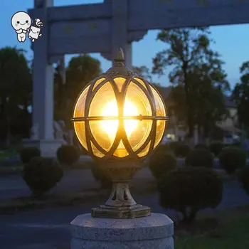 Outdoor Aluminum Globe Landscape Lighting Fixture European Vintage Rustic Country Pillar Pole Lamp for Garden Colums E27 Bulb
Outdoor Aluminum Globe Landscape Lighting Fixture European Vintage Rustic Country Pillar Pole Lamp for Garden Colums E27 Bulb