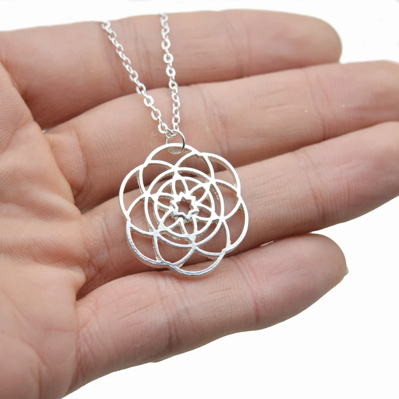 10pcs 28mm Flower of Life Pendant Sacred Geometry Pendant Silver Yoga Spirit Jewelry CT222
10pcs 28mm Flower of Life Pendant Sacred Geometry Pendant Silver Yoga Spirit Jewelry CT222