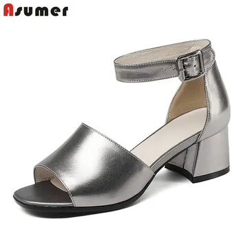 ASUMER 2020 fashion summer women sandals high heels shoes top quality genuine lesther hot sale shoes elegant shoes woman
ASUMER 2020 fashion summer women sandals high heels shoes top quality genuine lesther hot sale shoes elegant shoes woman