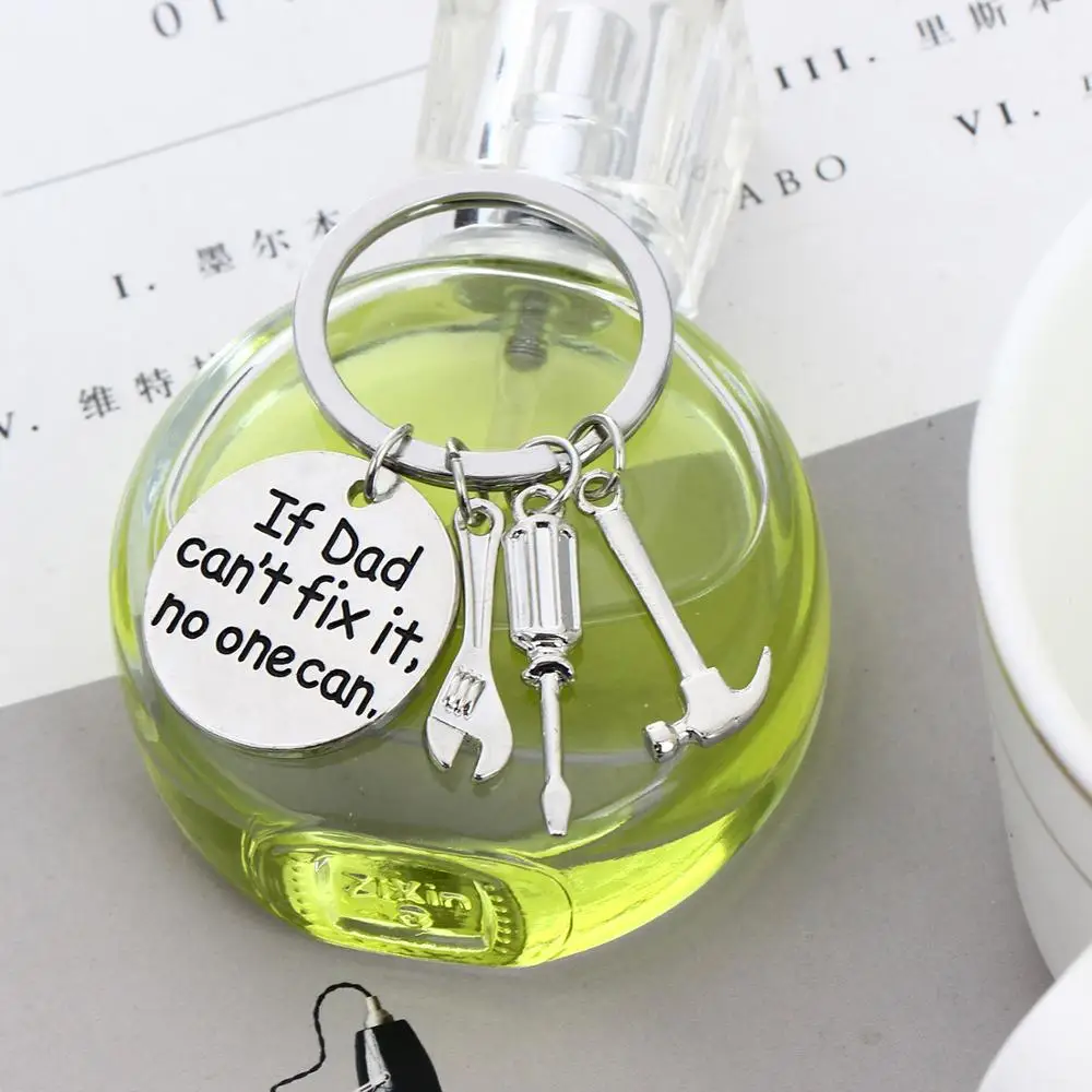 12PC Wholesale Hammer Wrench Tool Keyring If Dad Can't Fix No One Can screwdriver Keychain Keyfob Family Papa Father's Day Gift
12PC Wholesale Hammer Wrench Tool Keyring If Dad Can't Fix No One Can screwdriver Keychain Keyfob Family Papa Father's Day Gift