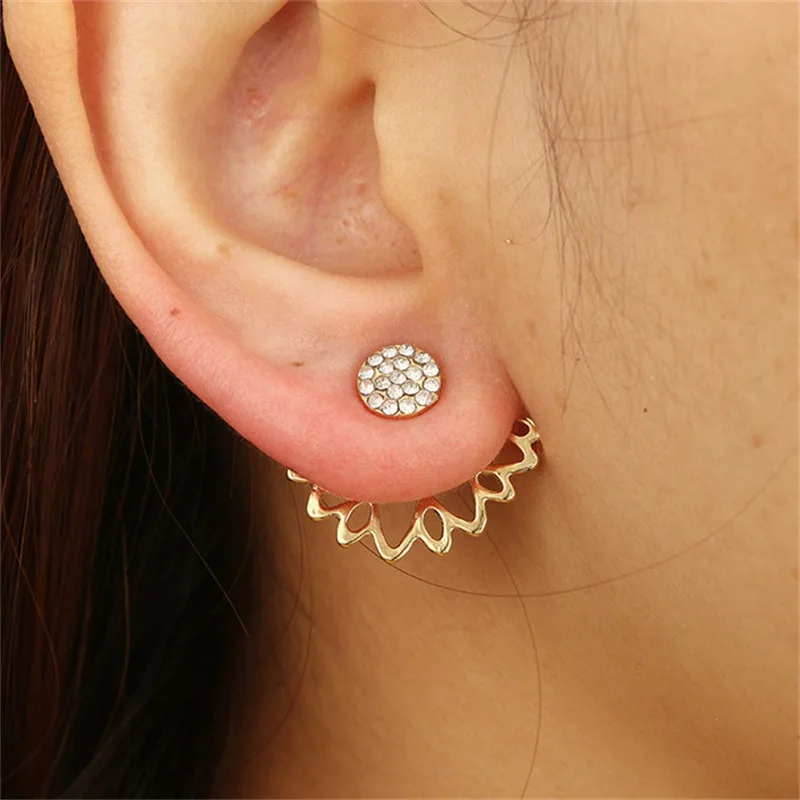 Ubuhle Fashion Stud Earrings for Women Female Crystal Flower Earring Gold Silver Bijoux Jewelry Brincos Mujer 2019
Ubuhle Fashion Stud Earrings for Women Female Crystal Flower Earring Gold Silver Bijoux Jewelry Brincos Mujer 2019