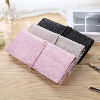 Roll-up PU Leather Cosmetic Bags Women Portable Makeup Brushes Storage Bag Handbag Simple Travel Beauty Case
Roll-up PU Leather Cosmetic Bags Women Portable Makeup Brushes Storage Bag Handbag Simple Travel Beauty Case
