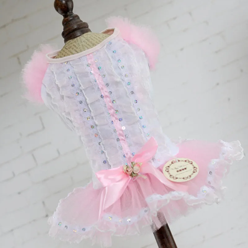 Pet Dog Cat Princess Skirt Cute Bling Bling Pets Cat Lace Camisole Tutu Dress Puppy Small Dog Cat Wedding Clothes for Summer
Pet Dog Cat Princess Skirt Cute Bling Bling Pets Cat Lace Camisole Tutu Dress Puppy Small Dog Cat Wedding Clothes for Summer