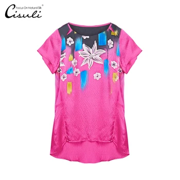 CISULI 100% Silk Satin Shirt Blouse Top Shirt Women Plus Size New Desigual Bohemian Style Summer Autumn Free Shipping
CISULI 100% Silk Satin Shirt Blouse Top Shirt Women Plus Size New Desigual Bohemian Style Summer Autumn Free Shipping