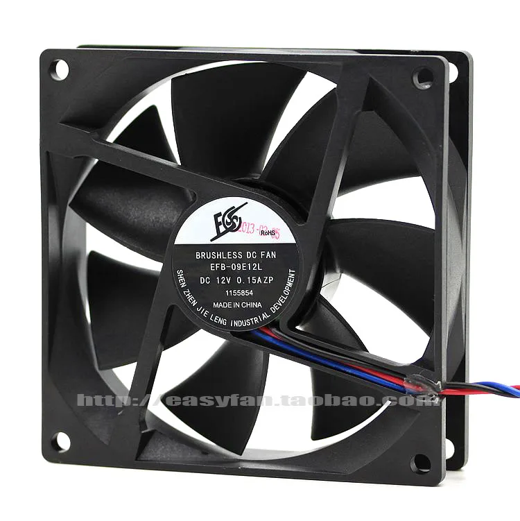 Новый DONGWEIFENG DWPH EFB-09E12L 9 см dc12 V0.15A беззвучный охлаждающий вентилятор
Новый DONGWEIFENG DWPH EFB-09E12L 9 см dc12 V0.15A беззвучный охлаждающий вентилятор