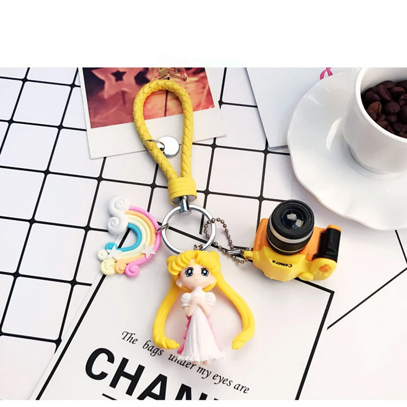 Mix 17 Styles Sailor Moon Pompom Keychain Fluffy Artificial Rabbit Hairball Keychain Key ring For Bag charm keychain Holder
Mix 17 Styles Sailor Moon Pompom Keychain Fluffy Artificial Rabbit Hairball Keychain Key ring For Bag charm keychain Holder