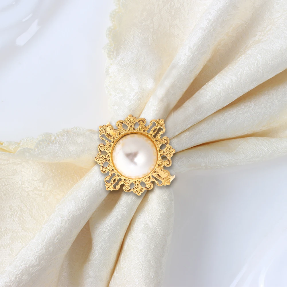 12pcs Crystal Diamond gold pearl napkin ring Holder for Wedding Receptions Gifts For Holiday Dinner decoration
12pcs Crystal Diamond gold pearl napkin ring Holder for Wedding Receptions Gifts For Holiday Dinner decoration