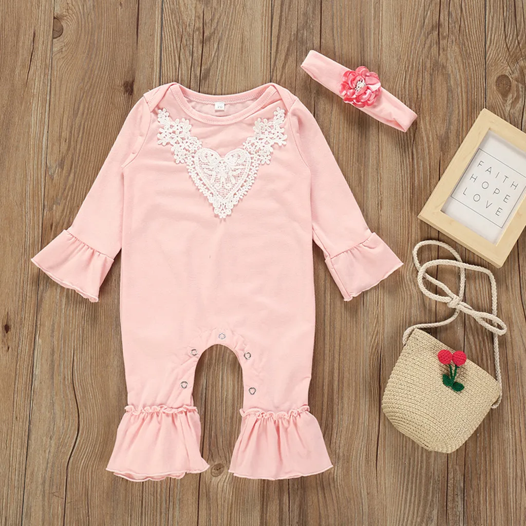 Baby Romper Girl Lace Flower Hairband Long Sleeve Winter Jumpsuit Casual Newborn Rompers Onesie Toddler Kids Clothes 2019 19Jul
Baby Romper Girl Lace Flower Hairband Long Sleeve Winter Jumpsuit Casual Newborn Rompers Onesie Toddler Kids Clothes 2019 19Jul