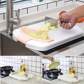 multifunctional cutting board Vegetable Cleaning Basket Ingredients Storage tank split-type leachate Multifunctional Plate 3
multifunctional cutting board Vegetable Cleaning Basket Ingredients Storage tank split-type leachate Multifunctional Plate 3