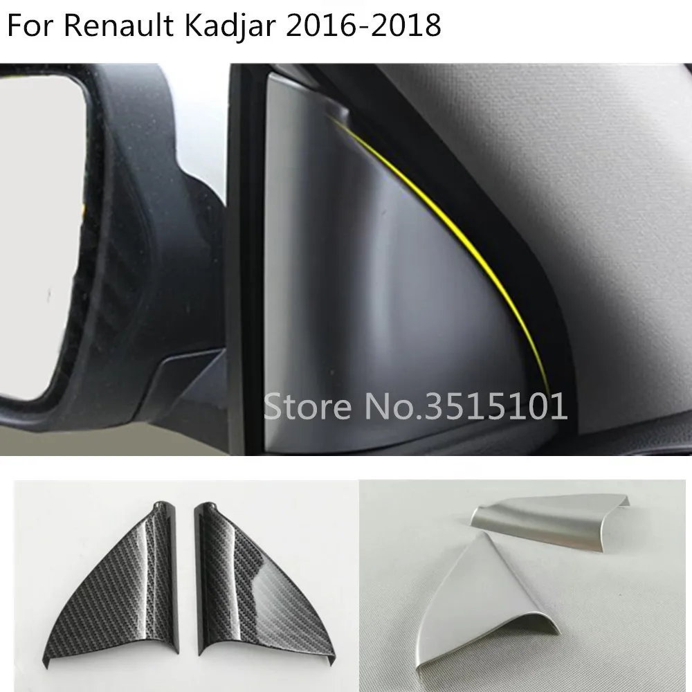 Car Front ABS chrome/Carbon fiber grain A column Audio Speak Window Windshield Side triangle For Renault Kadjar 2016 2017 2018
Car Front ABS chrome/Carbon fiber grain A column Audio Speak Window Windshield Side triangle For Renault Kadjar 2016 2017 2018
