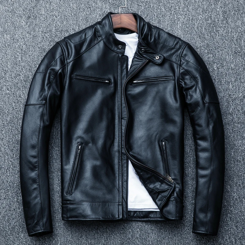 2018 new leather cowboy leather jacket for men's motorcycle leather jacket coat free shipping
2018 new leather cowboy leather jacket for men's motorcycle leather jacket coat free shipping
