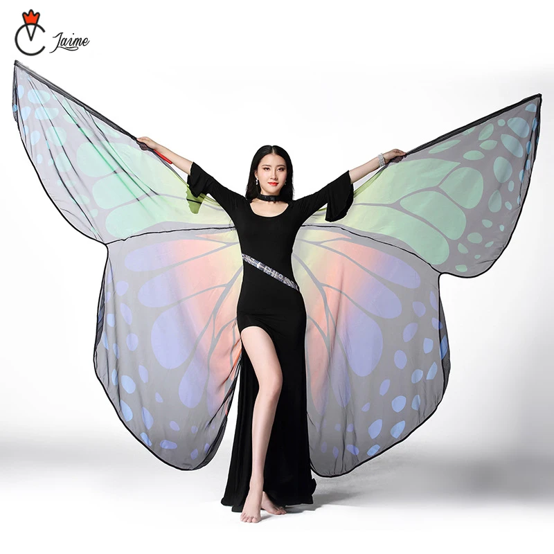 Performance Dancewear Stage Props Transparent chiffon Dance Fairy Wing Butterfly Wings for Belly Dance (with Sticks and bag)
Performance Dancewear Stage Props Transparent chiffon Dance Fairy Wing Butterfly Wings for Belly Dance (with Sticks and bag)