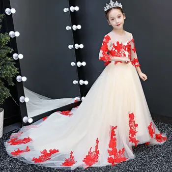 2018 Noble Children Girls Embroidery Lace Evening Birthday Party Long Mesh Dress Kids Teens Wedding Party Model Show Prom Dress
2018 Noble Children Girls Embroidery Lace Evening Birthday Party Long Mesh Dress Kids Teens Wedding Party Model Show Prom Dress