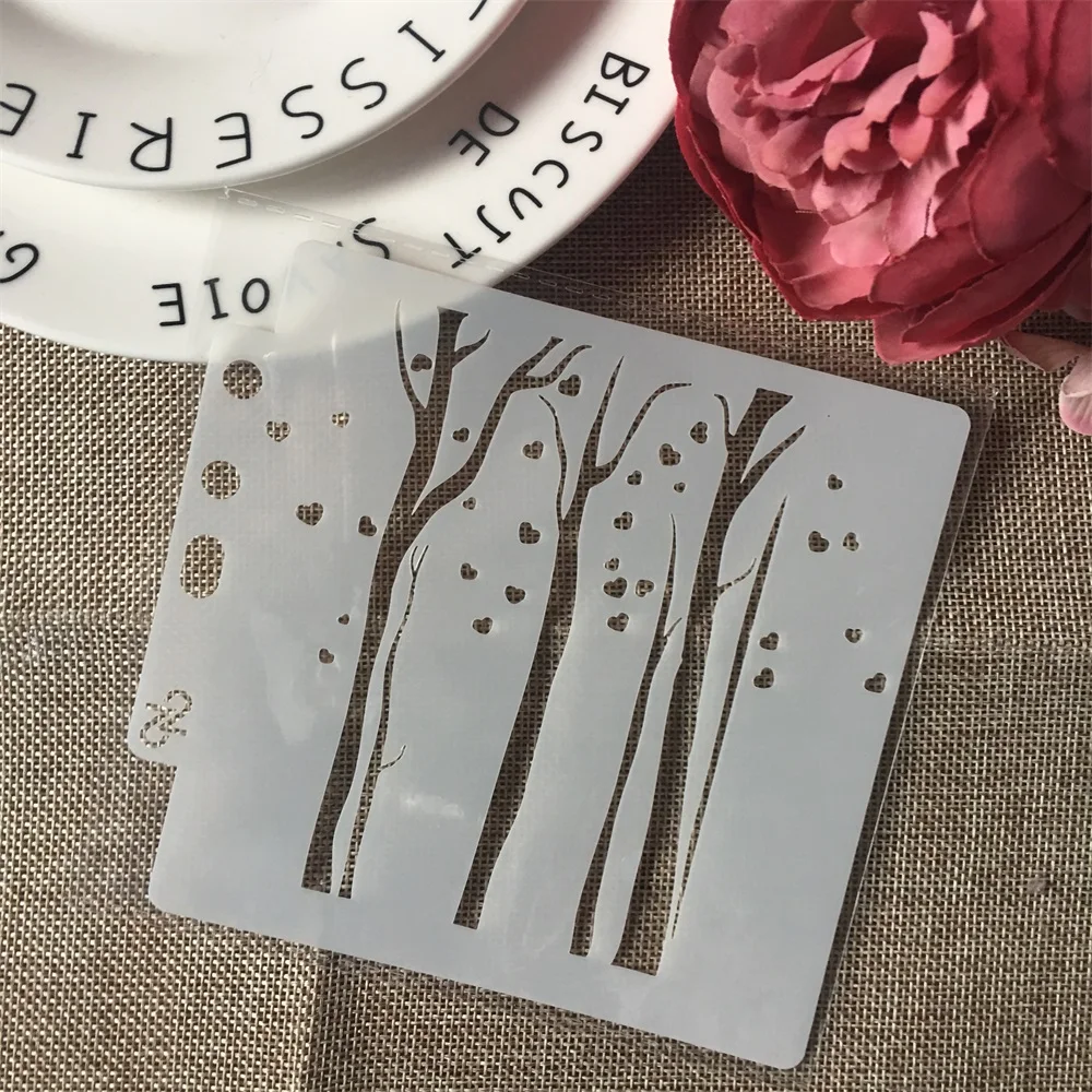 1Pcs 13cm 5.1" Tree Heart DIY Layering Stencils Wall Painting Scrapbook Coloring Embossing Album Decorative Paper Card Template
1Pcs 13cm 5.1" Tree Heart DIY Layering Stencils Wall Painting Scrapbook Coloring Embossing Album Decorative Paper Card Template