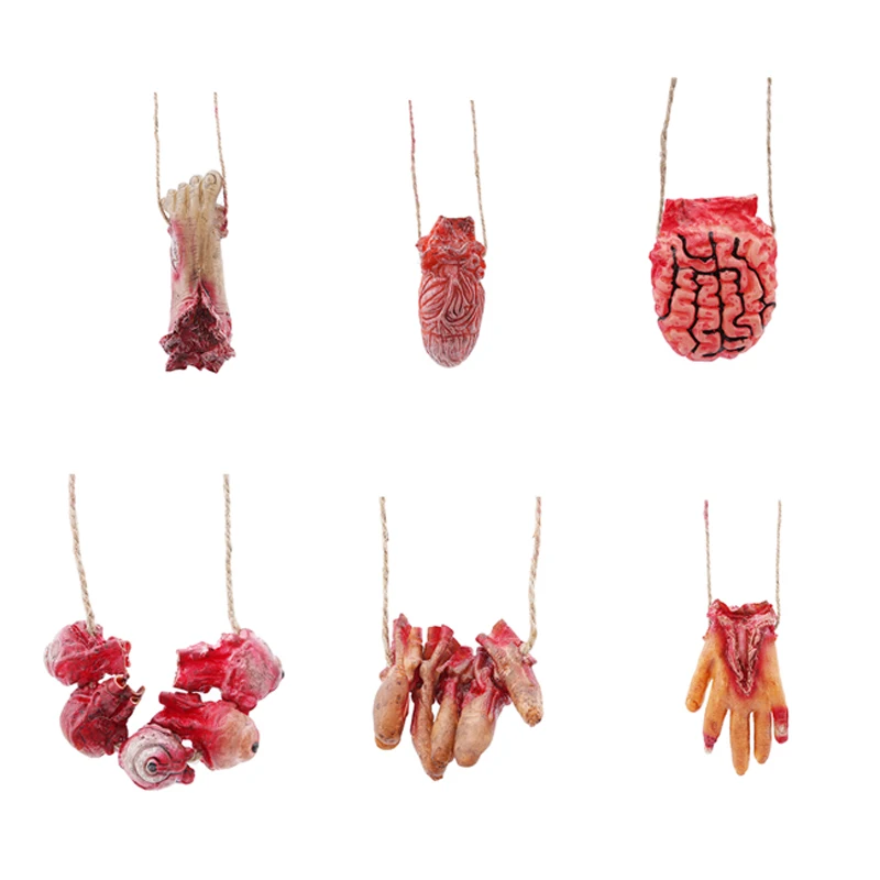 New Halloween Horror Props Bloody Hand Haunted House Party Decoration Scary Hand Finger Leg Foot Brain Heart House Layout Props
New Halloween Horror Props Bloody Hand Haunted House Party Decoration Scary Hand Finger Leg Foot Brain Heart House Layout Props