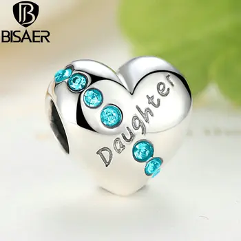 BISAER 100% 925 Sterling Silver Daughter Love Heart Charms Beads Fit Charms Bracelet DIY Jewelry Accessories Making ECC007
BISAER 100% 925 Sterling Silver Daughter Love Heart Charms Beads Fit Charms Bracelet DIY Jewelry Accessories Making ECC007