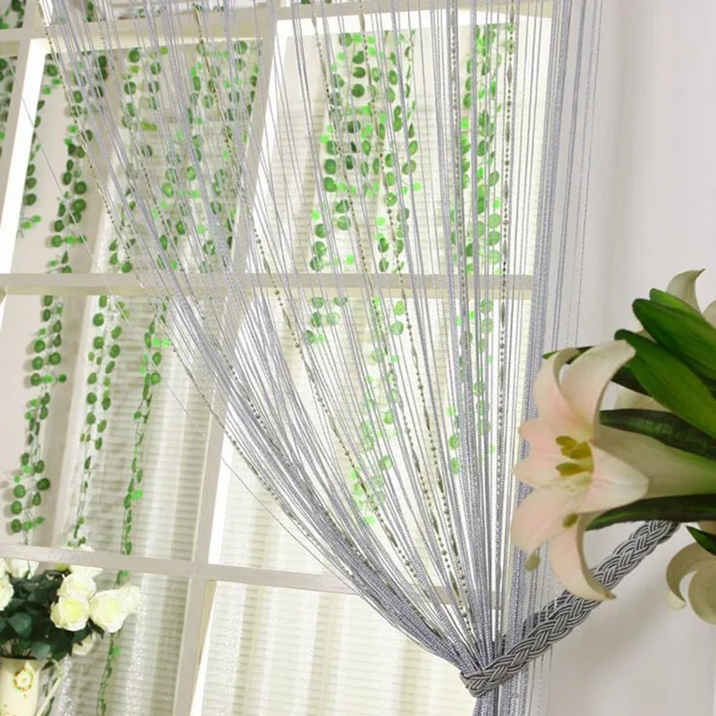 String Curtain Shiny Tassel Line Curtains Window Door Divider Drape Living Room Decor Valance 1*2M
String Curtain Shiny Tassel Line Curtains Window Door Divider Drape Living Room Decor Valance 1*2M