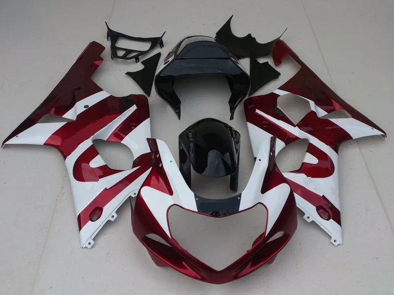 Комплект обтекателей для мотоцикла GSXR1000 K2 00 01 02 GSXR 1000 2000 2001 2002 ABS белый красный