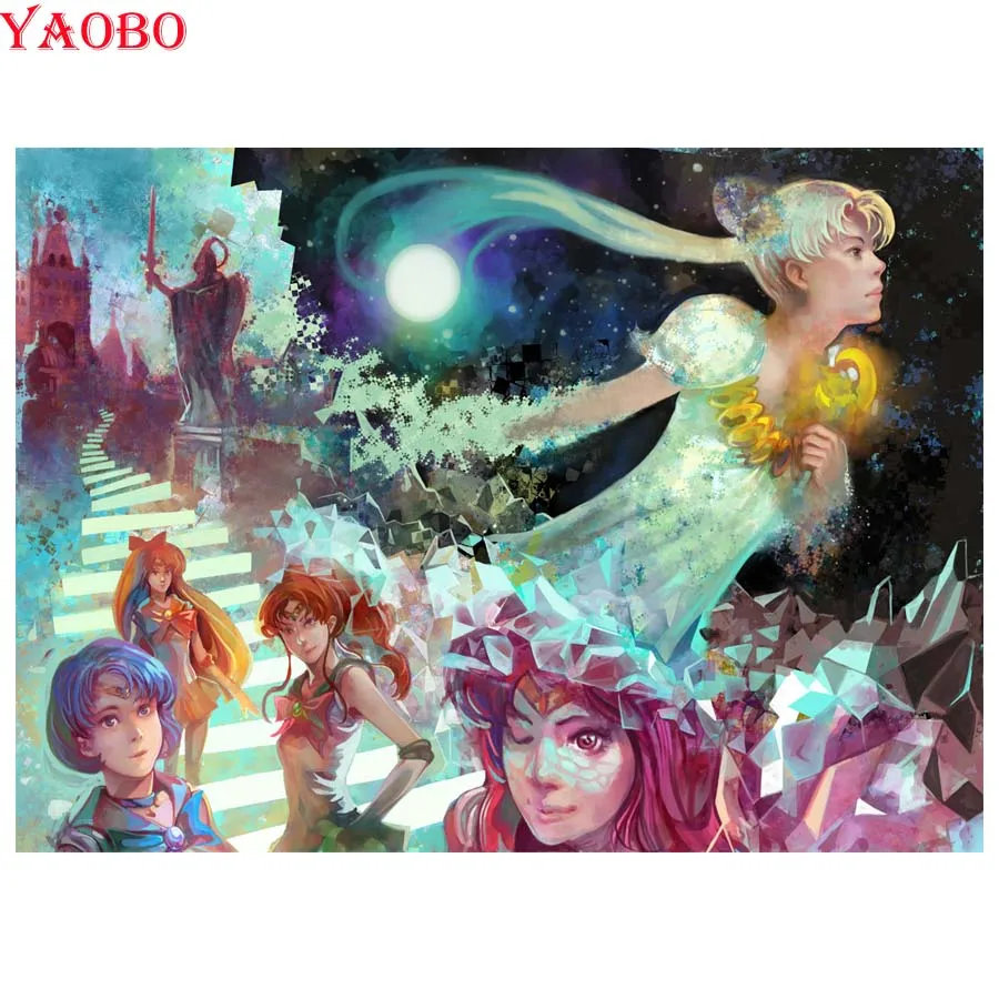 full square/round diy diamond painting Sailor Moon Japan Anime picture Diamond mosaic 5d Cross Stitch Rhinestone embroidery
full square/round diy diamond painting Sailor Moon Japan Anime picture Diamond mosaic 5d Cross Stitch Rhinestone embroidery