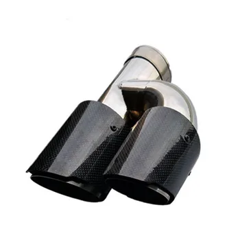 Inlet 63mm Outlet 89mm Stainless Steel H Type Double Valve Pipe Muffler Akrapovic Carbon Fiber Exhaust Muffler Tips Car Styling
Inlet 63mm Outlet 89mm Stainless Steel H Type Double Valve Pipe Muffler Akrapovic Carbon Fiber Exhaust Muffler Tips Car Styling