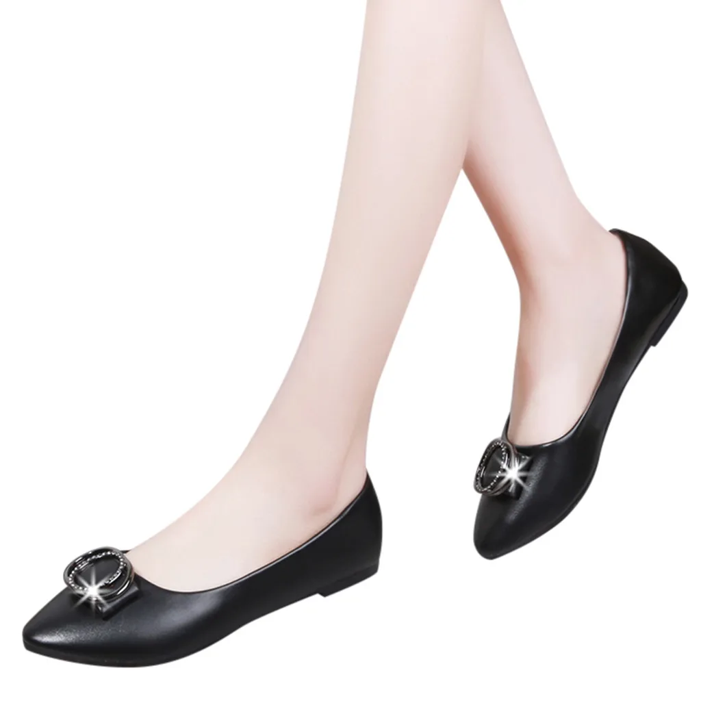 Women‘s Fashion Casual Pointed Toe Crystal Shallow Low Heels Slip On Work Shoeszapatos de mujer обувь женская sapato feminino
Women‘s Fashion Casual Pointed Toe Crystal Shallow Low Heels Slip On Work Shoeszapatos de mujer обувь женская sapato feminino