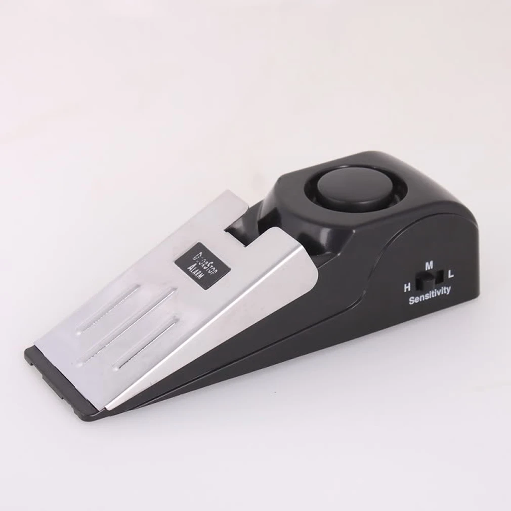 Image 1pcs 120 dB stop system Security Home Wedge Shaped Door Stop Stopper Alarm Block Blocking Systerm