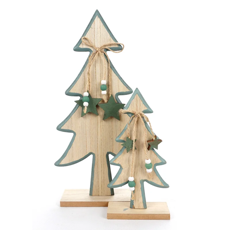 Christmas tree decoration 1 pair of wood tree decor standing Ornaments for home xmas party decor supplies
Christmas tree decoration 1 pair of wood tree decor standing Ornaments for home xmas party decor supplies
