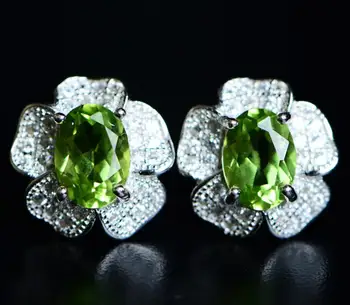 Peridot stud earring Free shipping Natural real peridot olivine 925 sterling silver Fine jewelry 1.35ct*2pcs gemstone #B18061502
Peridot stud earring Free shipping Natural real peridot olivine 925 sterling silver Fine jewelry 1.35ct*2pcs gemstone #B18061502