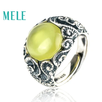 Natural prehnite 925 sterling silver rings for women and man,13mm round cut gemstone with vintage carving Statement Jewelry
Natural prehnite 925 sterling silver rings for women and man,13mm round cut gemstone with vintage carving Statement Jewelry