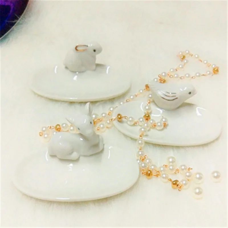 Rabbit Bird Deer Home Decoration Ceramic Jewelry Storage Tray Small Dish Decorations Photo Props Children Toy Objects
Rabbit Bird Deer Home Decoration Ceramic Jewelry Storage Tray Small Dish Decorations Photo Props Children Toy Objects