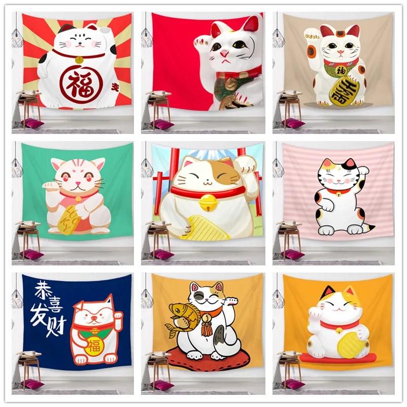 Lucky Cat Tapestry High-Definition Map Fabric Wall Hanging Decor Watercolor Map Letter Polyester Table Cover Yoga Beach towel
Lucky Cat Tapestry High-Definition Map Fabric Wall Hanging Decor Watercolor Map Letter Polyester Table Cover Yoga Beach towel