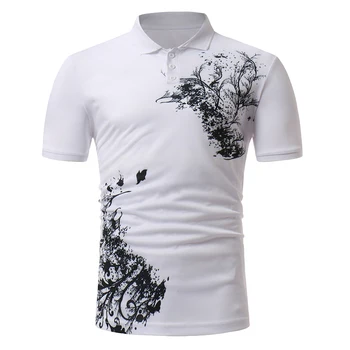 Short Sleeve Men's T-Shirt Lapel Fashion Print High Quality Cotton T-Shirt Men's College Leisure Office T-Shirt New 2018 T322
Short Sleeve Men's T-Shirt Lapel Fashion Print High Quality Cotton T-Shirt Men's College Leisure Office T-Shirt New 2018 T322
