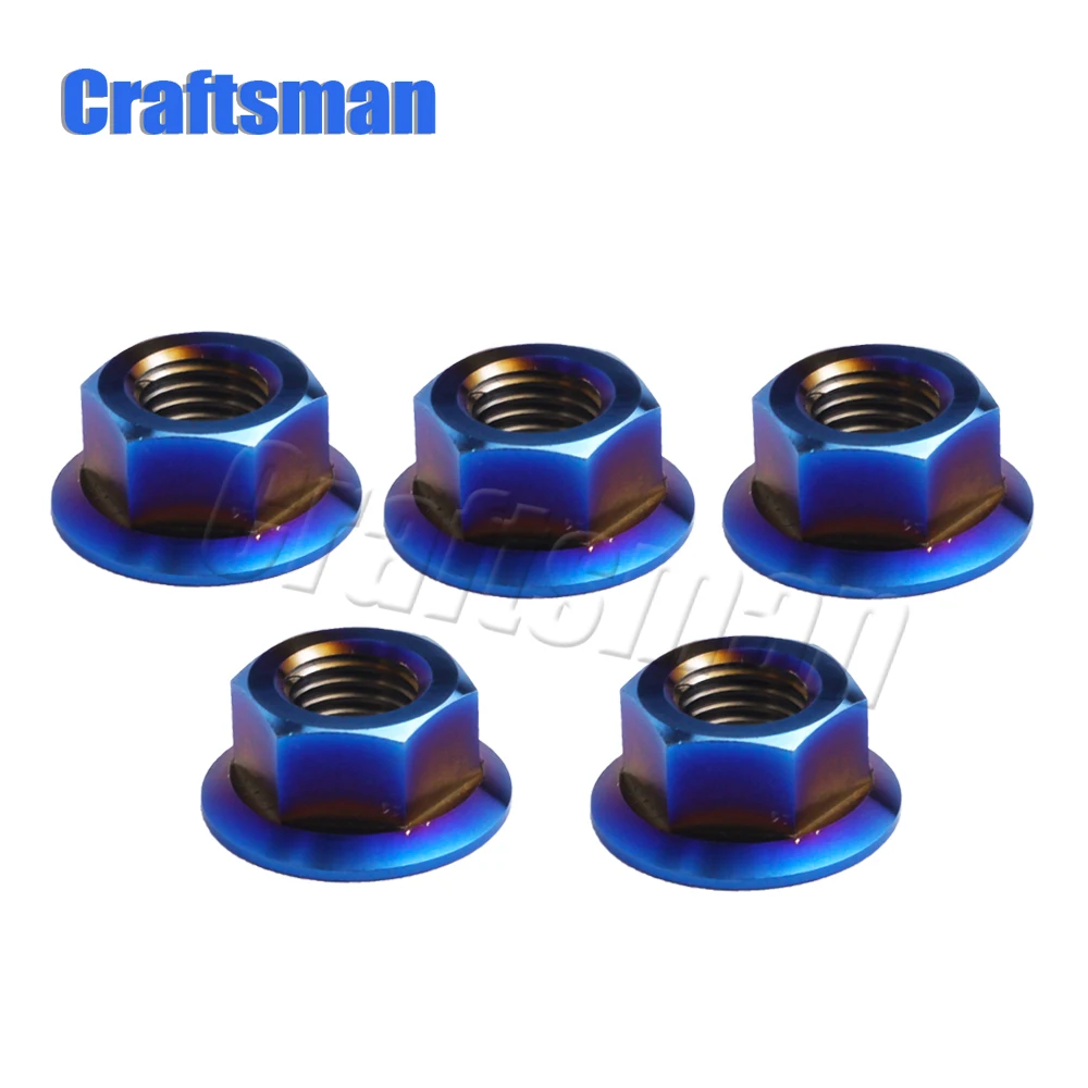 Titanium JP8//JXP//FA073 Fasteners Rear Shock Absorbers Nuts Flange Bolts 1x set