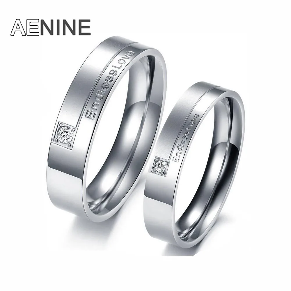 AENINE New Arrival 316L Stainless Steel Mosaic Rhinestone Couple Rings Endless Love Engagement Ring For Women Men OGJ243
AENINE New Arrival 316L Stainless Steel Mosaic Rhinestone Couple Rings Endless Love Engagement Ring For Women Men OGJ243