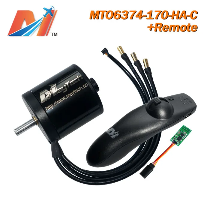 Maytech 6374 170kv motor brushless and mountain board remote for elektro longboard(2pcs)
Maytech 6374 170kv motor brushless and mountain board remote for elektro longboard(2pcs)