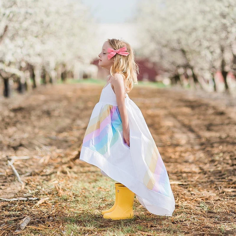 Girls Party Dress 2019 Fashion Style Children Sleeveless Sling Princess Dress Baby Girls Rainbow Pattern Special Design Dresses
Girls Party Dress 2019 Fashion Style Children Sleeveless Sling Princess Dress Baby Girls Rainbow Pattern Special Design Dresses