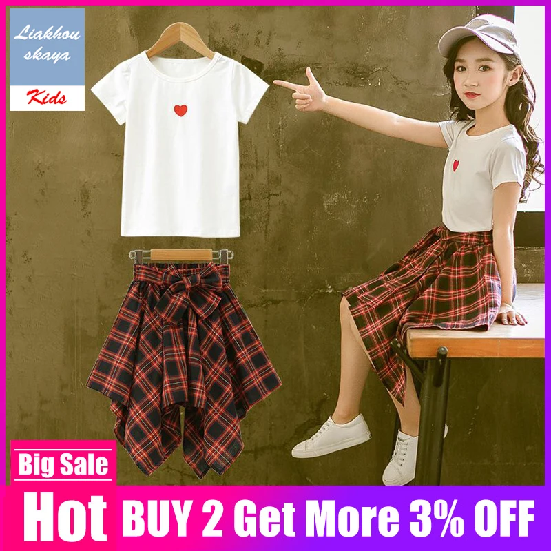 Liakhouskaya 2019 Summer Girls Clothing Set Tracksuit Printed Girl Fashion Clothes Children Short Sleeve Shirt Top+Dress 2pcs
Liakhouskaya 2019 Summer Girls Clothing Set Tracksuit Printed Girl Fashion Clothes Children Short Sleeve Shirt Top+Dress 2pcs