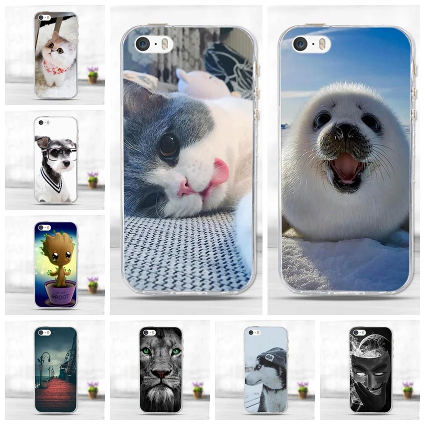 Coque For Apple iphone 5 5S Case For iphone SE Case Soft TPU Silicone Cute Animal Phone Cover For iphone5 For iphone5s Bumper
Coque For Apple iphone 5 5S Case For iphone SE Case Soft TPU Silicone Cute Animal Phone Cover For iphone5 For iphone5s Bumper