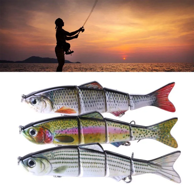 Fishing Lures 15cm 37.3g Multi Jointed Swimbait Bait Hard Baits Life-like Lure Wobblers Minnow Pike 4# Hook Crankbait
Fishing Lures 15cm 37.3g Multi Jointed Swimbait Bait Hard Baits Life-like Lure Wobblers Minnow Pike 4# Hook Crankbait