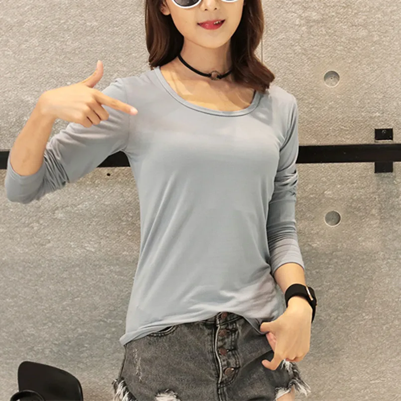 new 2019 autumn winter Women tops tees t-shirts long sleeve Casual tunic basic shirt tops t shirt also for kids gray
new 2019 autumn winter Women tops tees t-shirts long sleeve Casual tunic basic shirt tops t shirt also for kids gray