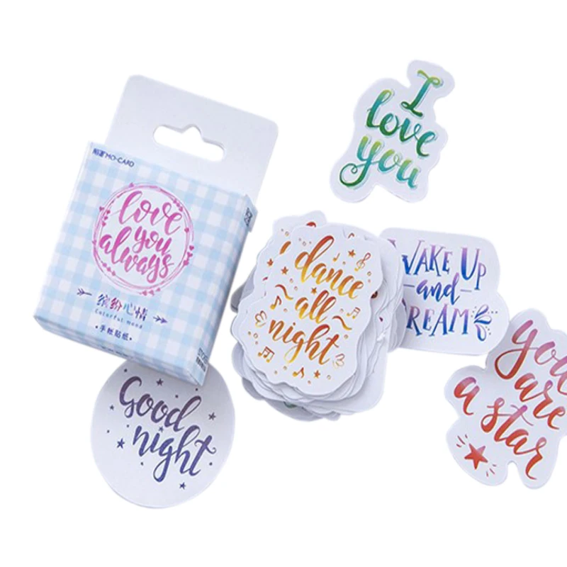 20packs/lot Creative Fun mood Colorful Diary Decoration Stickers DIY Diary Album Stick Label 
20packs/lot Creative Fun mood Colorful Diary Decoration Stickers DIY Diary Album Stick Label