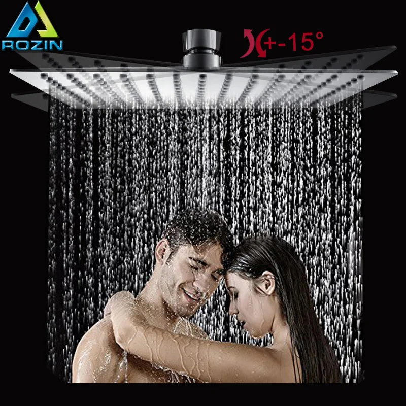 Stainless Steel Ultrathin Shower Head 16" Rainfall Shower Faucet Head Chrome Bathroom Large Flow Showerhead Faucet Accessory
Stainless Steel Ultrathin Shower Head 16" Rainfall Shower Faucet Head Chrome Bathroom Large Flow Showerhead Faucet Accessory