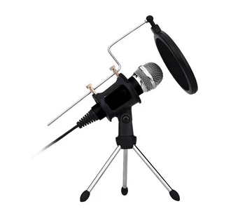 Professional 3.5mm Condenser Microphone Recording with Filter & Tripod Stand for Smartphone Computer Skype YouTube Games Karaoke
Professional 3.5mm Condenser Microphone Recording with Filter & Tripod Stand for Smartphone Computer Skype YouTube Games Karaoke