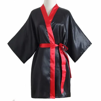 Sexy Black Women Rayon Robe Gown Patchwork Summer Casual Loose Nightgown Bat Sleeve Sleepwear Kimono Bathrobe Plus Size SG71
Sexy Black Women Rayon Robe Gown Patchwork Summer Casual Loose Nightgown Bat Sleeve Sleepwear Kimono Bathrobe Plus Size SG71