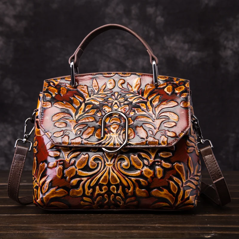 Real Cowhide Cross Body Embossed Messenger Shoulder Bags Tote Handbag Vintage High Quality Women Top Handle Genuine Leather Bag
Real Cowhide Cross Body Embossed Messenger Shoulder Bags Tote Handbag Vintage High Quality Women Top Handle Genuine Leather Bag